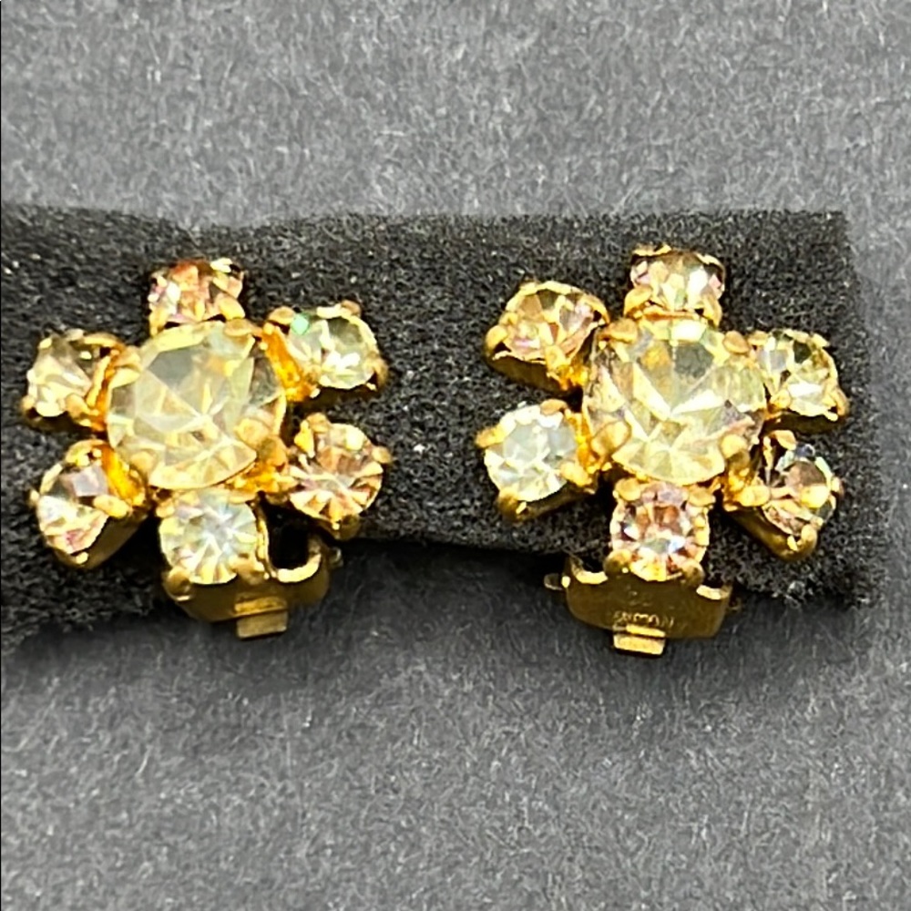 Vintage Germany rhinestone earrings